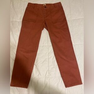 J. Crew Maroon Women’s Straight Leg Pants, Size 8